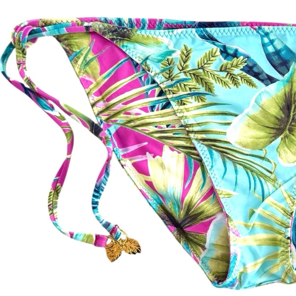 Tommy Bahama Sun Kissed Tropics Reversible String Bikini Bottom - Picture 6 of 16